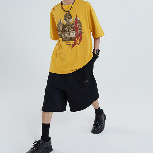 POH「ALIKE」基础街头休闲宽松廓形三色卫裤夏季百搭潮牌短裤男潮 商品图3