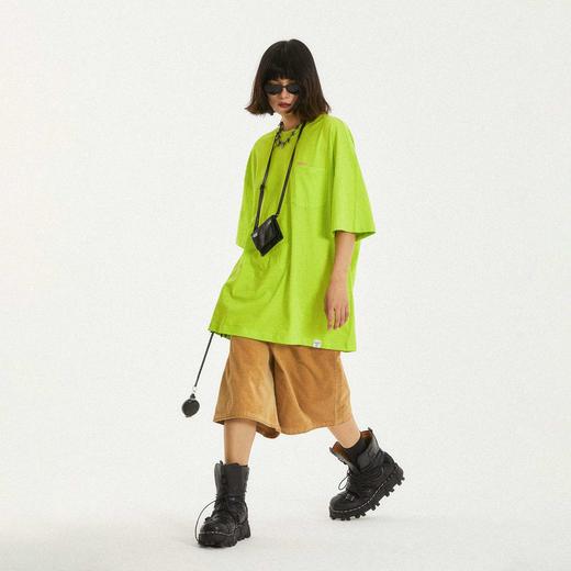 POH 基础款印花复古街头打底T恤男国潮流五色宽松落肩短袖彩蛋TEE 商品图3