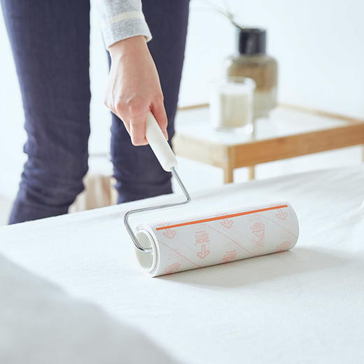 NITTO强粘着深入型粘滚200mm宽幅除螨除尘地毯毛发粘毛可撕式粘滚 WHJC 商品图8