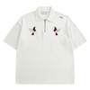 POH「李朝猫虎画」 福至刺绣拉链宽松休闲插肩袖五分短袖polo衫男 商品缩略图4