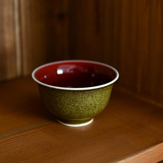 「景德镇手工盖碗主人杯」金花茶叶沫原矿釉陶瓷 三才盖碗 家用大号防烫泡茶碗 商品图5