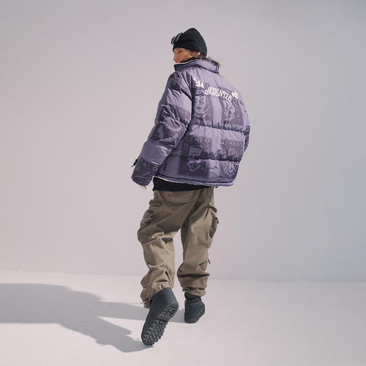 POH 古着感水洗重工直筒休闲裤男束脚长裤做旧朋克宽松多口袋军裤 商品图1