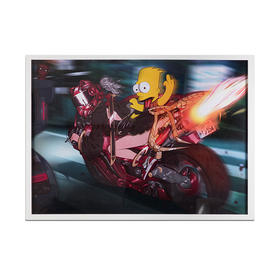 收藏系列《机车少女2》 潮流艺术版画 限量999版 52.5*72.5cm