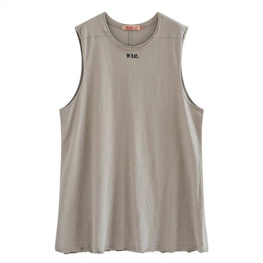 POH 19SS結構縫線破壞天竺棉坎肩打底背心男夏季百搭宽松潮流短袖 商品图4