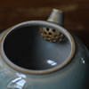 「景德镇手工小茶壶」蓝色高温窑变釉球孔石榴茶壶 粗陶小号家用泡茶壶 商品缩略图4