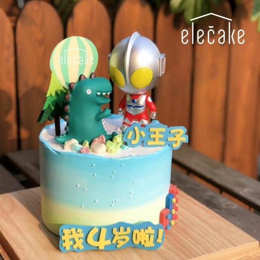 Q版超人恐龙童趣蛋糕 商品图0