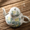 「景德镇茶壶」中式手工草木灰釉功夫茶泡茶壶 手绘花朵茶具壶单壶 商品缩略图0