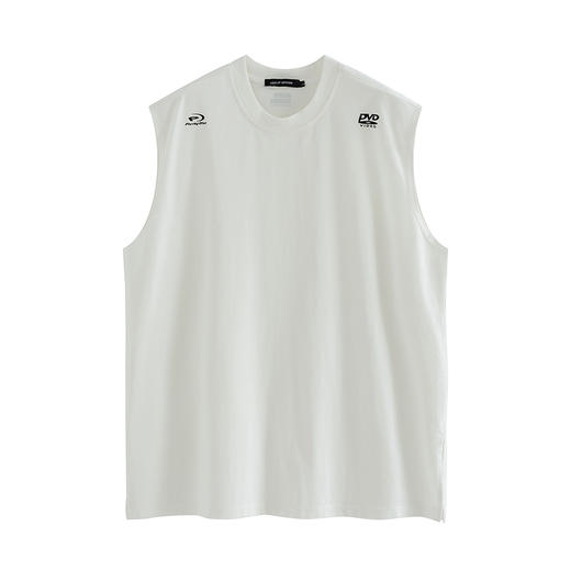 POH 实用搭配基础款字母坎肩国潮宽松百搭开衩主题印花打底背心男 商品图4