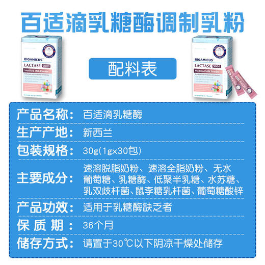百适滴乳糖酶调制乳粉 商品图2