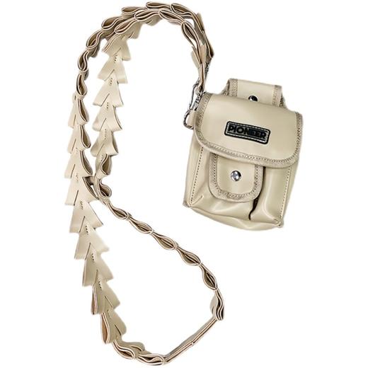 POH 可拆卸锯齿挎带小众设计感单肩男女同款百搭皮质工具挎包腰包 商品图4