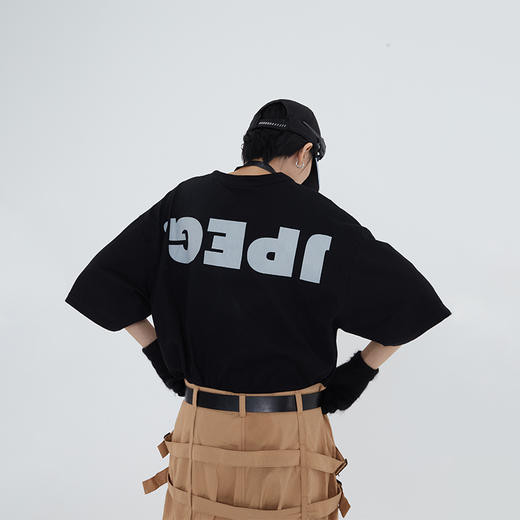 POH「程序拓展员」五色大LOGO印花休闲街头打底宽松短袖T恤男潮流 商品图2