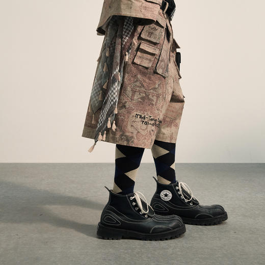 POH 敦煌壁画千鸟格挂件头巾做旧复古花色男女潮发带丝巾围巾方巾 商品图2