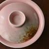 「景德镇手拉坯粉色盖碗」高温原矿窑变釉梨花三才盖碗 密合性好 陶瓷泡茶碗 商品缩略图3