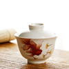 「景德镇功夫茶盖碗茶杯」高端手绘粉彩金鱼 无托草木灰单个防烫泡茶碗 商品缩略图0
