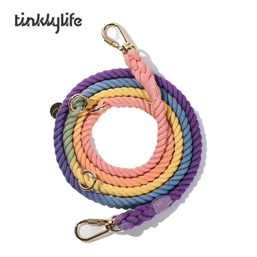 Tinklylife 彩虹渐变多功能腰牵牵引绳 商品图8