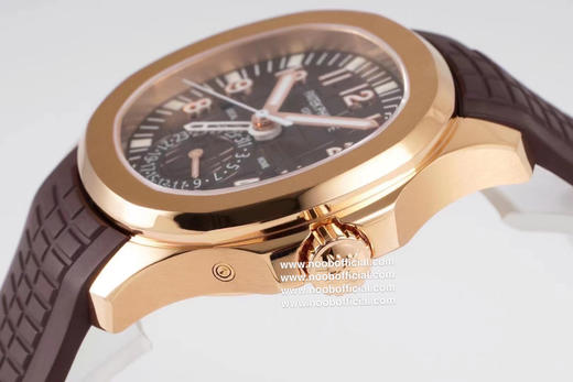 每一次选择都是一次超前的勇气ZF勇攀高峰 成功还原百达翡丽Aquanaut系列5164A-001腕表具现代感、国际感的两地时间复杂功能，更符合年轻世代的品味与需求【表壳】40.8MM表径 商品图5