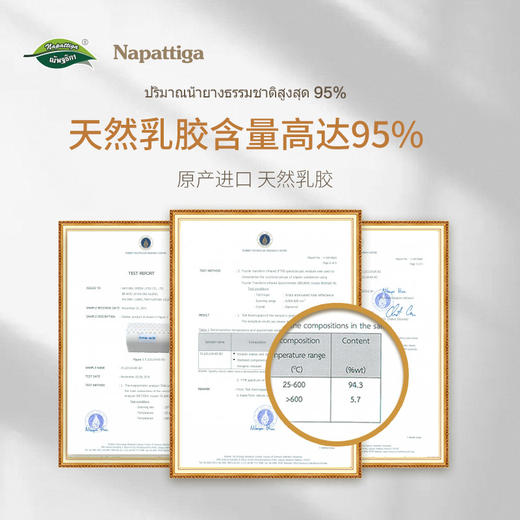 【海南保税仓直发】Napattiga防螨高低颈椎枕(95胶) 商品图3