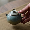 「景德镇手工小茶壶」蓝色高温窑变釉球孔石榴茶壶 粗陶小号家用泡茶壶 商品缩略图2