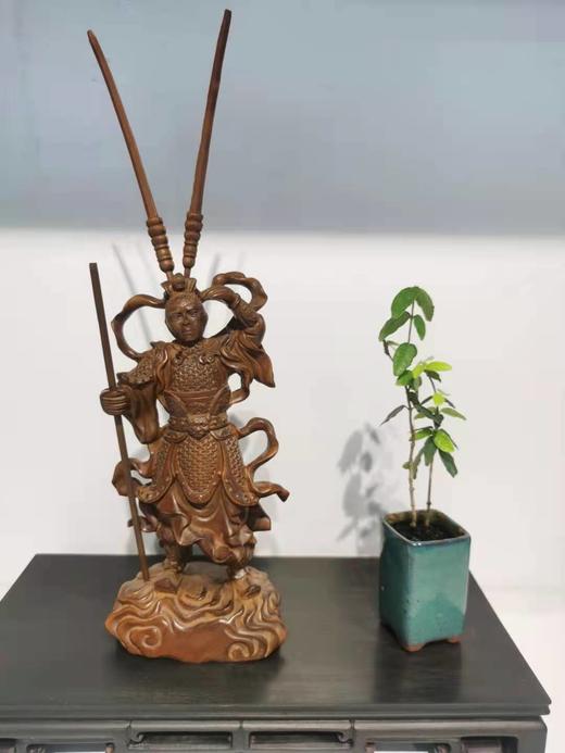 齐天大圣°做旧黄杨摆件 商品图0