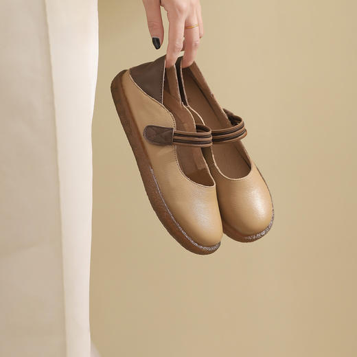 春夏新品软底舒适学院风平底鞋奶奶鞋女单鞋轻便女休闲鞋T21CE19041 商品图2