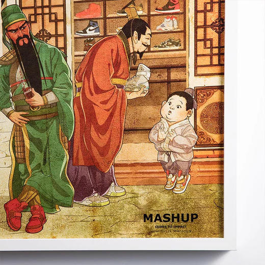 收藏系列《三国演义-三顾茅庐》 潮流艺术版画  52.5*72.5cm 商品图3