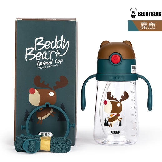 杯具熊儿童水杯幼儿园防摔夏季便携水壶 商品图3