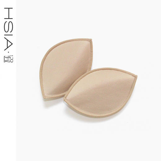 HSIA遐 水饺形文胸杯垫 中小胸mm防空插垫  内衣插片海棉垫 商品图0