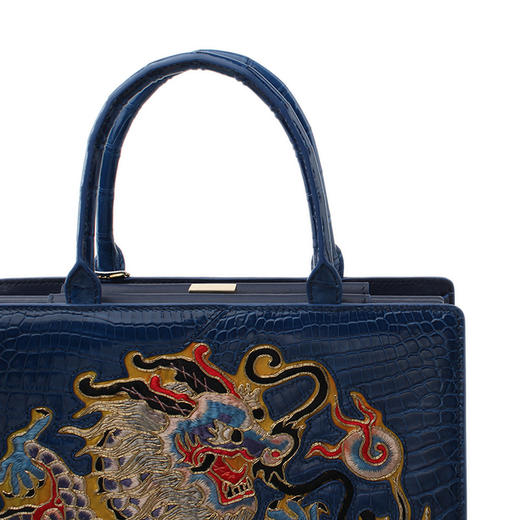 熙上CICICHEUNG 古董老绣片鳄鱼皮包 商品图5