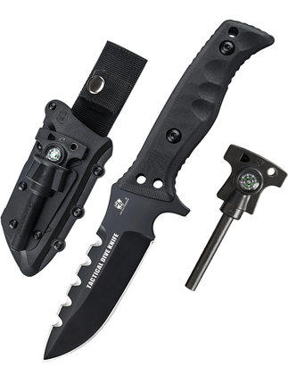 汉道虎鲨战术潜水刀D-141 商品图0