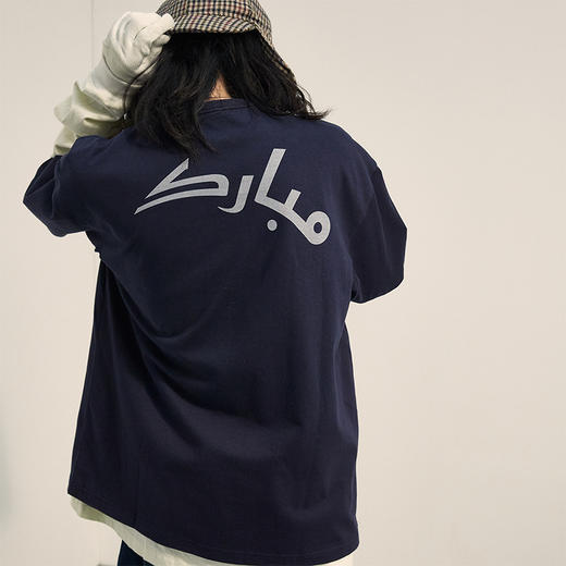 POH「李朝猫虎画」印花街头BF风打底上衣国潮牌宽松休闲短袖T恤男 商品图1