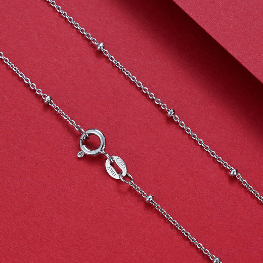 子佩集S925银十字间珠项链【AG293-16】2106 商品图0