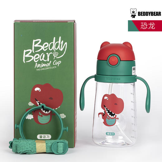 杯具熊儿童水杯幼儿园防摔夏季便携水壶 商品图1