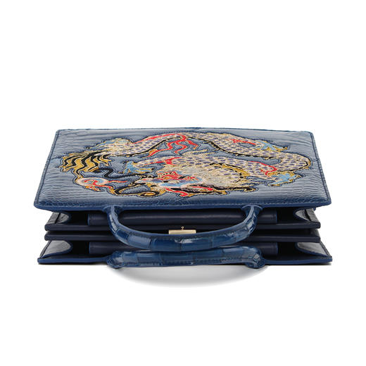 熙上CICICHEUNG 古董老绣片鳄鱼皮包 商品图2