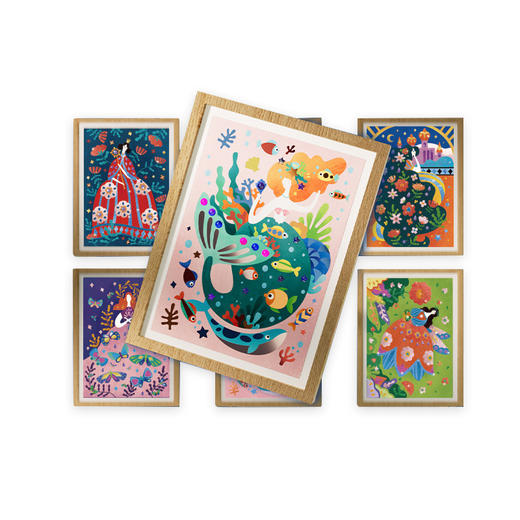 弥鹿mideer金箔纸黏贴画-公主日记 商品图4