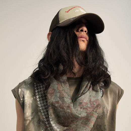 POH 敦煌壁画千鸟格挂件头巾做旧复古花色男女潮发带丝巾围巾方巾 商品图0