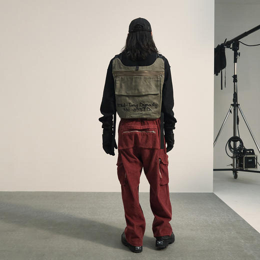 POH 立体多口袋轰炸机机能战术马夹复古可调节无袖背心外套马甲男 商品图3