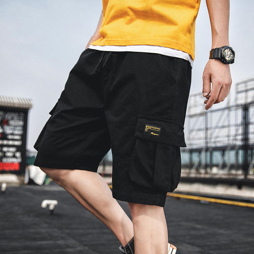 【服饰鞋包】夏季工装短裤男日系潮牌宽松休闲潮流直筒中裤五分裤 商品图4