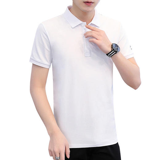 【服饰鞋包】短袖t恤夏季帅气潮流纯棉新款翻领打底上衣 商品图4