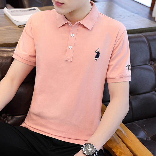 【服饰鞋包】短袖t恤夏季帅气潮流纯棉新款翻领打底上衣 商品图3