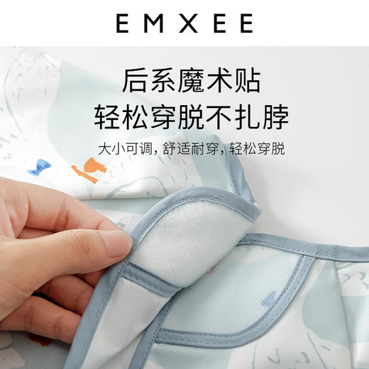 嫚熙宝宝吃饭防污罩衣画画神器儿童围兜反穿衣防水防脏饭兜春夏 商品图4