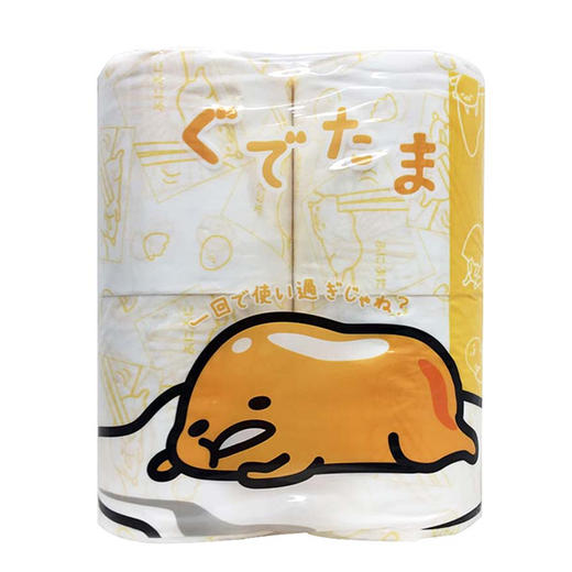 慕逸适花系列纸巾 蛋黄哥 4R（4卷） 商品图0