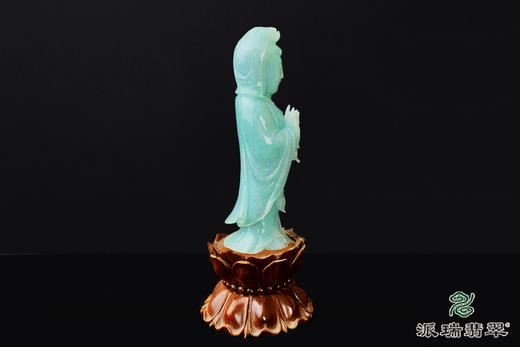 派瑞翡翠 翡翠摆件 糯种 绿色 紫色 商品图2