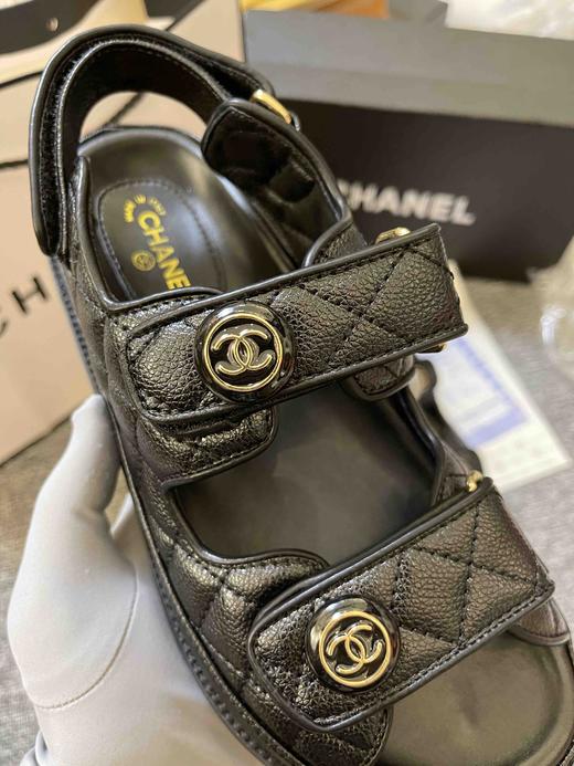 香奈儿经典款凉鞋，配全套包装，橡胶底耐磨防滑，鞋面牛皮耐穿舒适，清仓特价处理🉐️，实拍 商品图5