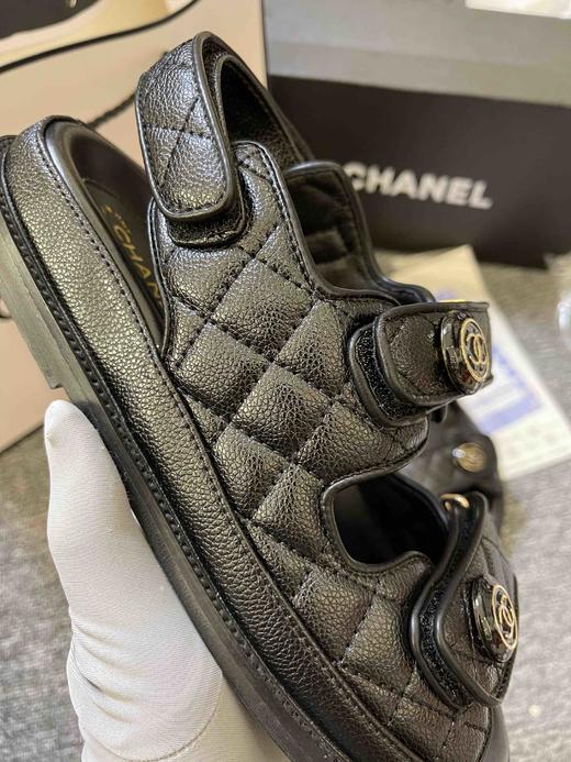 香奈儿经典款凉鞋，配全套包装，橡胶底耐磨防滑，鞋面牛皮耐穿舒适，清仓特价处理🉐️，实拍 商品图6