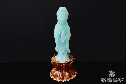 派瑞翡翠 翡翠摆件 糯种 绿色 紫色 商品图0