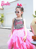 【非质量问题不退换】Barbie芭比 夏日舞会 女童吊带新款夏T恤上衣纯棉 商品缩略图2