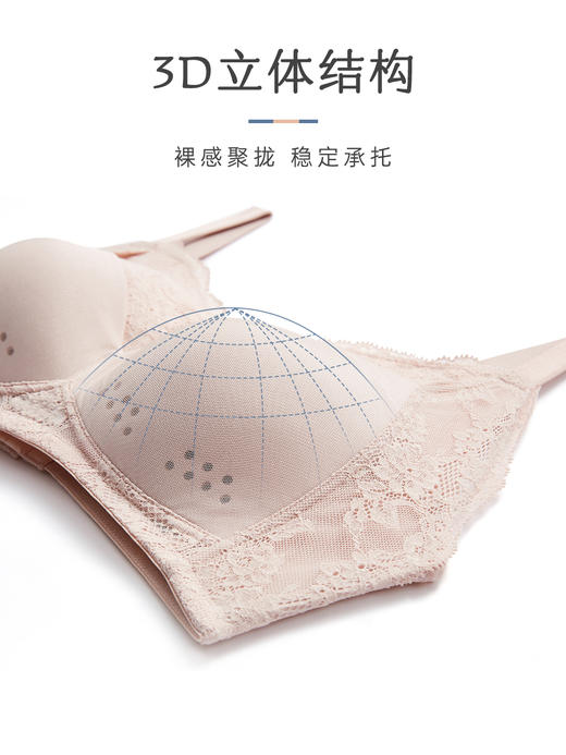 【经典款】天花板级别义乳专用文胸花韵洞洞杯 无钢圈不上跑 商品图3