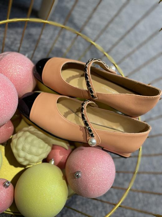 西村名物2021秋季新款春夏女浅口平底舒适通勤软底单鞋奶奶鞋X21CE34211 商品图3