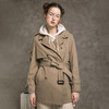 Famecoco范可儿风衣外套女秋原创复古小个子中长款F216AA003 商品缩略图1