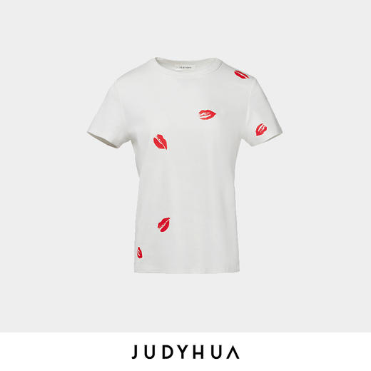 JUDYHUA  经典红唇印花T恤 JHB2T001 商品图1
